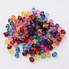 Faceted Bicone Transparent Acrylic Beads DBB5mm-2