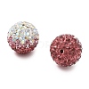 Gradient Color Design Polymer Clay Rhinestone Beads CLAY-NH0001-03G-2