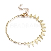 Brass Charm Bracelets BJEW-JB05525-1