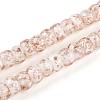 Luminous Handmade Gold Foil Glass Beads Strands FOIL-N029-02A-10-1