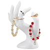 Plastic Mannequin Hand Jewelry Display Holder Stands RDIS-WH0009-013B-1