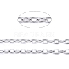 3.28 Feet 201 Stainless Steel Cable Chains X-CHS-R008-11-3