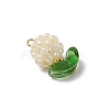 Glass Seed Beads Pendants PALLOY-MZ00592-01-3