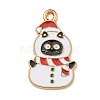 Christmas Kitten Alloy Enamel Pendants X-ENAM-I060-02C-1