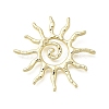 Hammered Alloy Pendants PALLOY-B016-03A-G-1