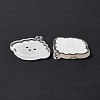 Transparent Acrylic Pendants X-TACR-G038-03B-3