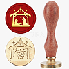 Christmas Wax Seal Stamp Set AJEW-WH0208-1310-1