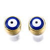 Alloy Enamel Beads ENAM-S117-01B-G-3