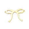 Brass Bowknot Links Connector Charms KK-B170-07G-1