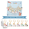 Alloy Enamel Unicorn Pendant Locking Stitch Markers HJEW-AB00051-2