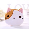 Cute Cat Velvet Zipper Wallets with Tag Chain ANIM-PW0002-26F-1