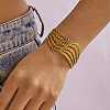 304 Stainless Steel Wide Cuff Bangles WGF735A-04-1