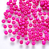 8/0 Baking Paint Glass Round Seed Beads SEED-S036-01B-03-1