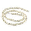 Electroplate Transparent Glass Beads Strands GLAA-C029-02A-08-2