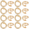 Brass Snap Clasps KK-BBC0021-49G-1