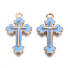 Alloy Enamel Pendants ENAM-S121-059D-3