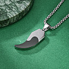 Duo Tone 304 Stainless Steel Pendant Necklaces for Men WGD7202-02-1