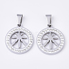 201 Stainless Steel Pendants STAS-N089-34P-1