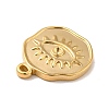 Ion Plating(IP) 304 Stainless Steel Pendants Rhinestone Setting STAS-A066-18G-4