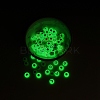 480Pcs 8 Style Flat Round Luminous Acrylic Beads DIY-YW0003-01-6