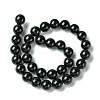 Natural Dyed & Heated Black Onyx Round Beads Strand X-G-L087-12mm-01-4