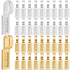 100Pcs 2 Colors Tibetan Style Alloy Glue-on Flat Pad Bails FIND-SP0001-90-1