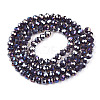 Electroplate Glass Beads Strands LS-EGLA-A044-P4mm-B11-3