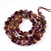 Dyed Natural White Jade Beads Strands G-T139-8mm-45G-3