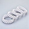 Three Loops Iron Wrap Bracelets BJEW-R308-01-7