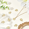 10Pcs Brass Compass Charms KK-BBC0021-88-3
