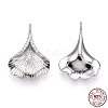 Rhodium Plated 925 Sterling Silver Micro Pave Cubic Zirconia Pendants STER-T004-32P-1