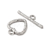 Non-Tarnish 304 Stainless Steel Toggle Clasps STAS-H212-11P-2