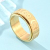 Star & Moon & Sun 304 Stainless Steel Rotatable Finger Ring PW-WG61315-09-1
