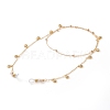Brass Micro Pave Clear Cubic Zirconia Eyeglasses Chains AJEW-EH00309-1
