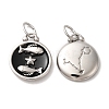 304 Stainless Steel Enamel Pendants STAS-A080-43P-05-1