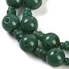 Natural Green Aventurine 3-Hole Guru Beads Strands G-H064-E07-05-4