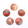 Natural Banded Agate Cabochons G-P393-R40-12mm-1
