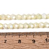 Anti-Tarnish Electroplate Bicone Glass Beads Strands EGLA-T021-4mm-16-14-2
