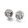 Vintage Alloy Grade A Rhinestone European Beads RB-J504-28AS-05-2