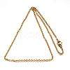 304 Stainless Steel Cable Chain Necklace STAS-L164C-01-3