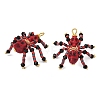 Halloween Theme Dyed Synthetic Turquoise & Glass Seed Beads Pendants PALLOY-MZ00774-2