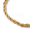 Rack Plating Brass Rope Chain Bracelet for Women BJEW-C020-11A-G-2