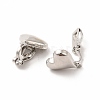 Alloy Clip-on Earring Findings PALLOY-M208-07P-1