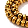 Electroplate Non-magnetic Synthetic Hematite Beads Strands G-J160-E-02-4