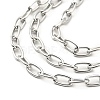 304 Stainless Steel Triple Layer Chains for Jeans Pants AJEW-E049-06P-2