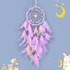 Woven Web/Net with Feather Decorations PW-WG13259-01-1