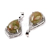 Natural & Synthetic Mixed Gemstone Pendants G-H283-04P-4