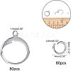 Unicraftale 304 Stainless Steel Leverback Earring Findings STAS-UN0006-21P-4