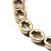 Electroplated Synthetic Non-magnetic Hematite Beads Strands G-L613-Z01-01F-3