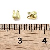Rack Plating Brass Bead Tips KK-P274-02A-G-3